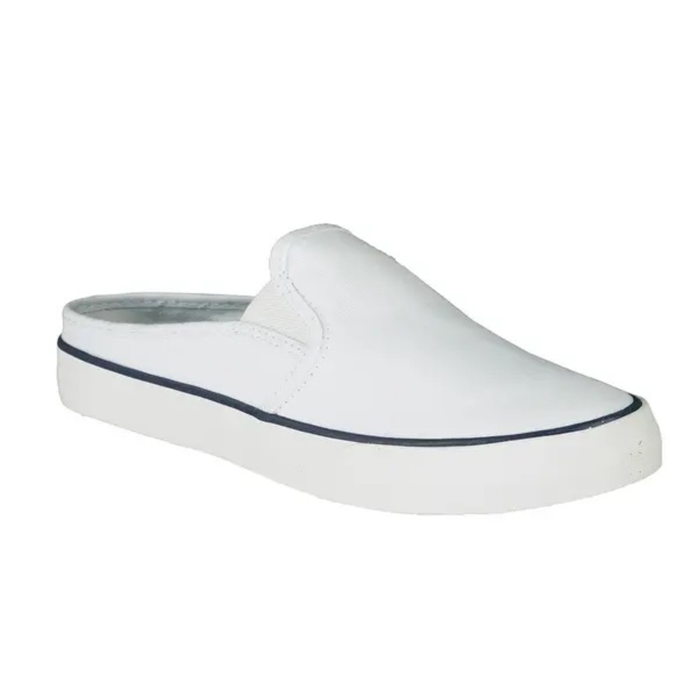 White Sperry Pier shoe